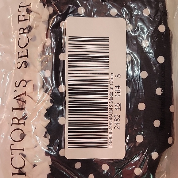 NWT Victoria's Secret Size Small Polka Dot Cheeky Bikini Bottoms - Picture 6 of 6